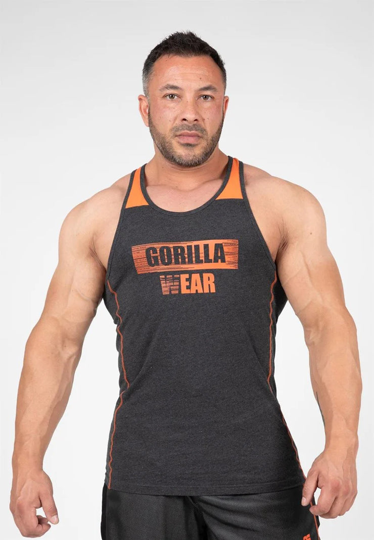 Gorilla Wear Wallace Tank Top - Grau/Orange