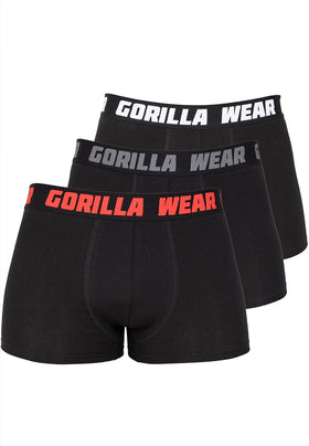 Gorilla Wear Boxer Shorts 3er Set - Schwarz