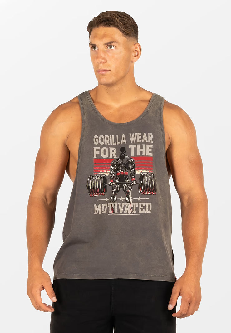 Gorilla Wear Churchill Stringer - Washed Gray