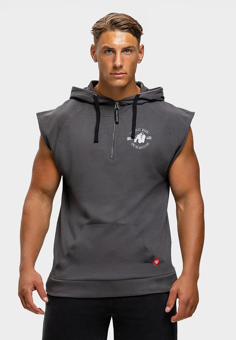 Gorilla Wear Huntley Sleeveless Hoodie - Grau