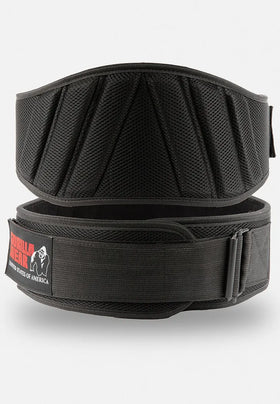 Gorilla Wear 6 inch Padded Mesh Lifting Belt - Schwarz