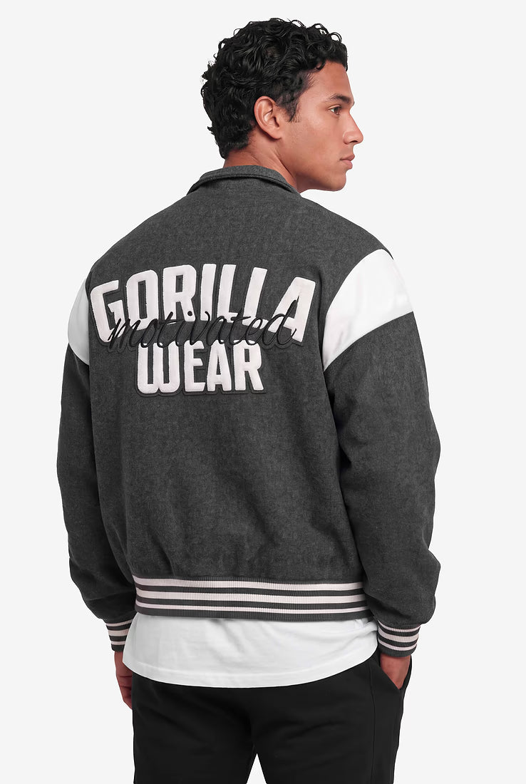 Gorilla Wear Stockholm Varsity Jacket - Grau