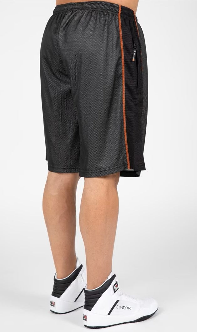 Gorilla Wear Wallace Mesh Shorts - Grau/Orange
