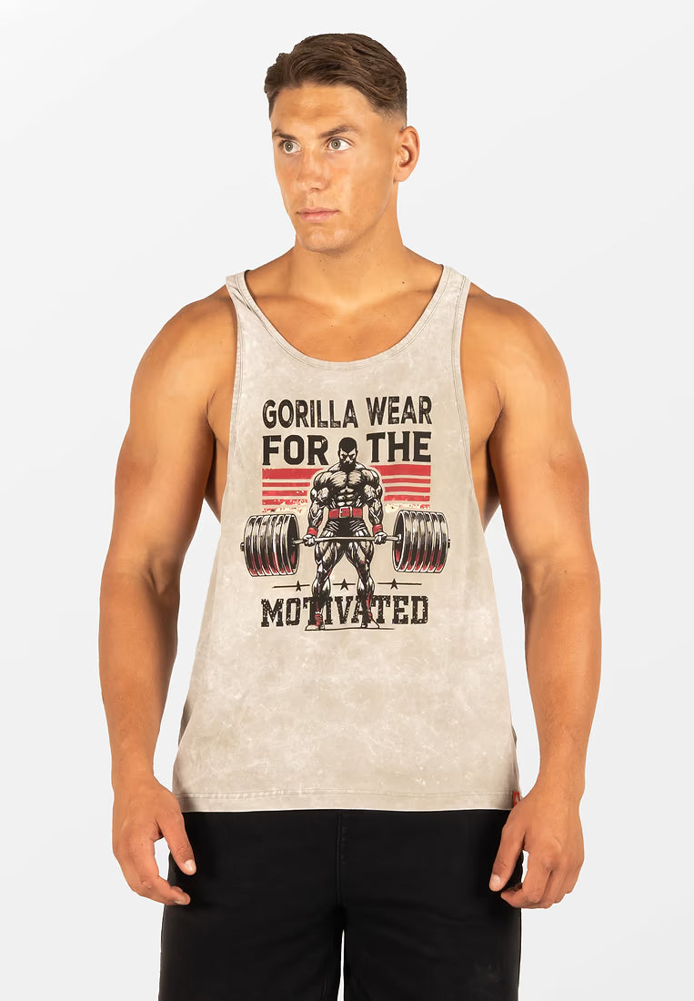 Gorilla Wear Churchill Stringer - Washed Green