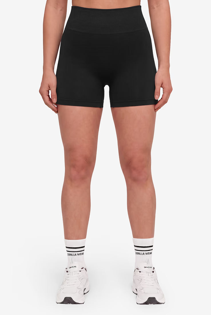 Gorilla Wear Florence Seamless Contour Shorts - Schwarz