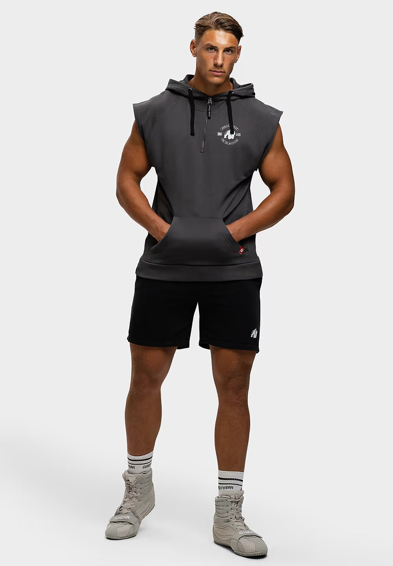 Gorilla Wear Huntley Sleeveless Hoodie - Grau