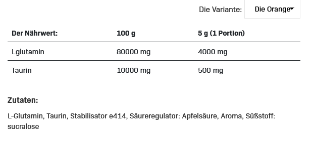 All Nutrition Glutamine Recovery Amino 500g