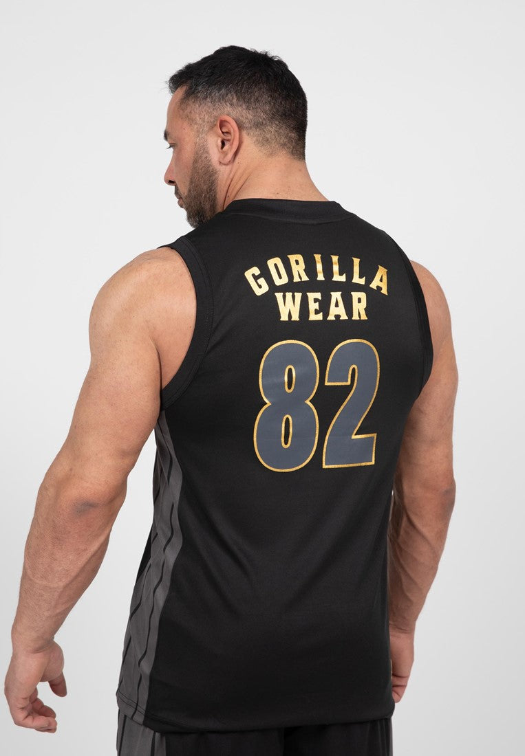 Gorilla Wear Orlando Jersey Tank Top - Schwarz/Gold
