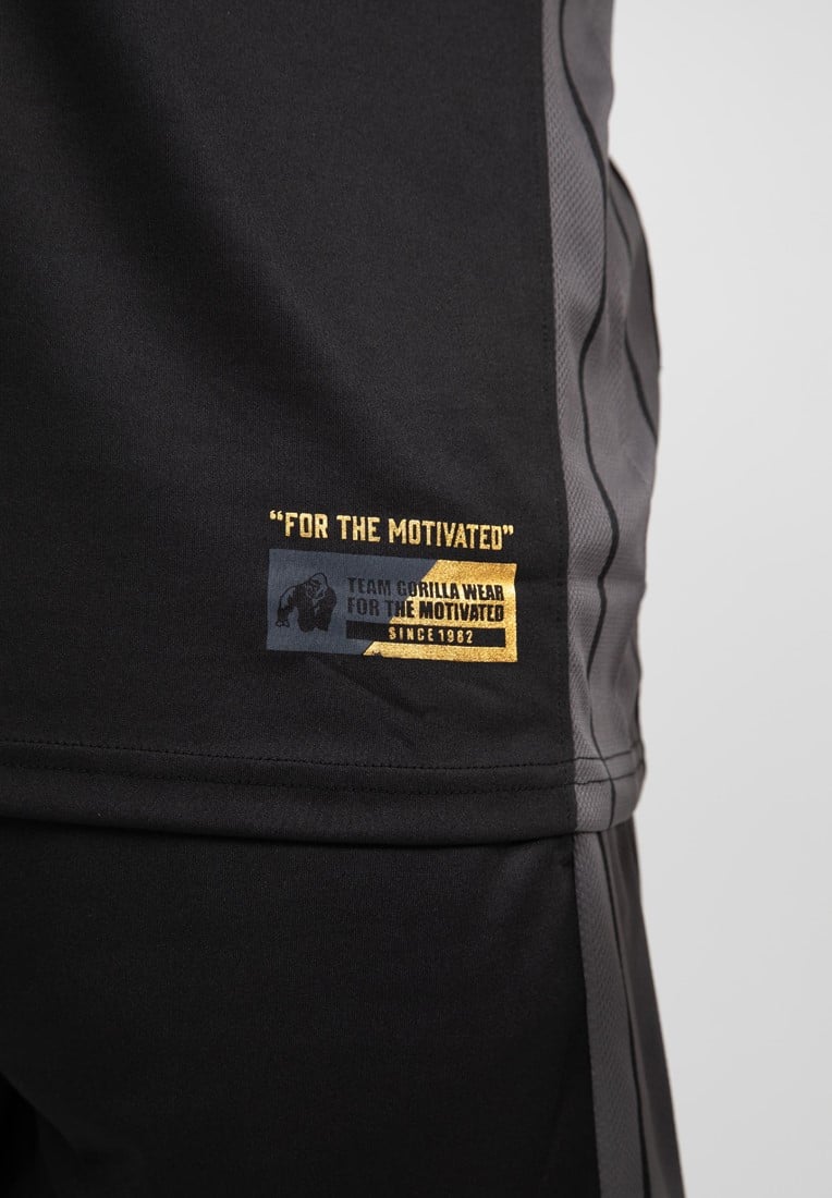 Gorilla Wear Orlando Jersey Tank Top - Schwarz/Gold