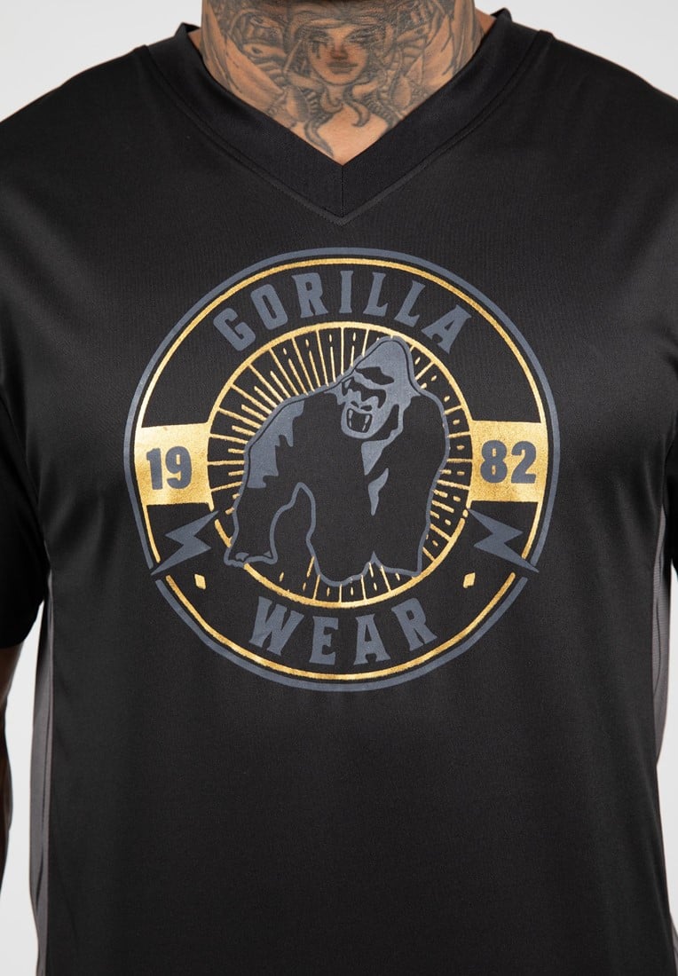 Gorilla Wear Orlando T-Shirt - Schwarz/Gold