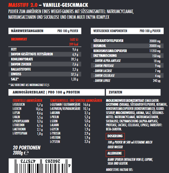 Big Zone Masstiff 2.0 2000g