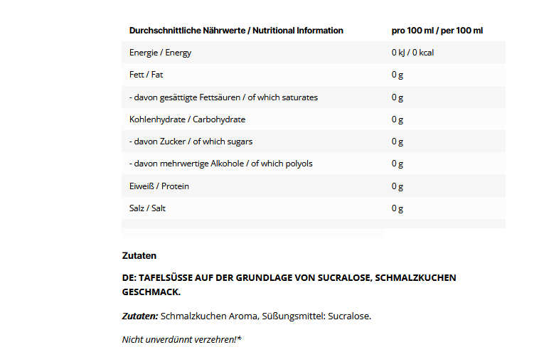 Inlead Flavor Drops - Schmalzkuchen