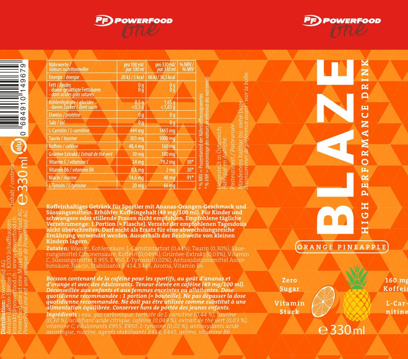 Blaze High Performance Drink 330ml