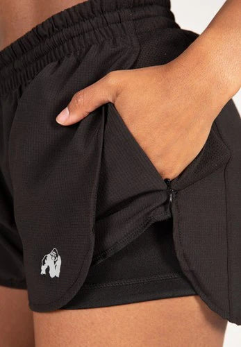 Gorilla Wear Salina 2- IN 1 Shorts - Schwarz