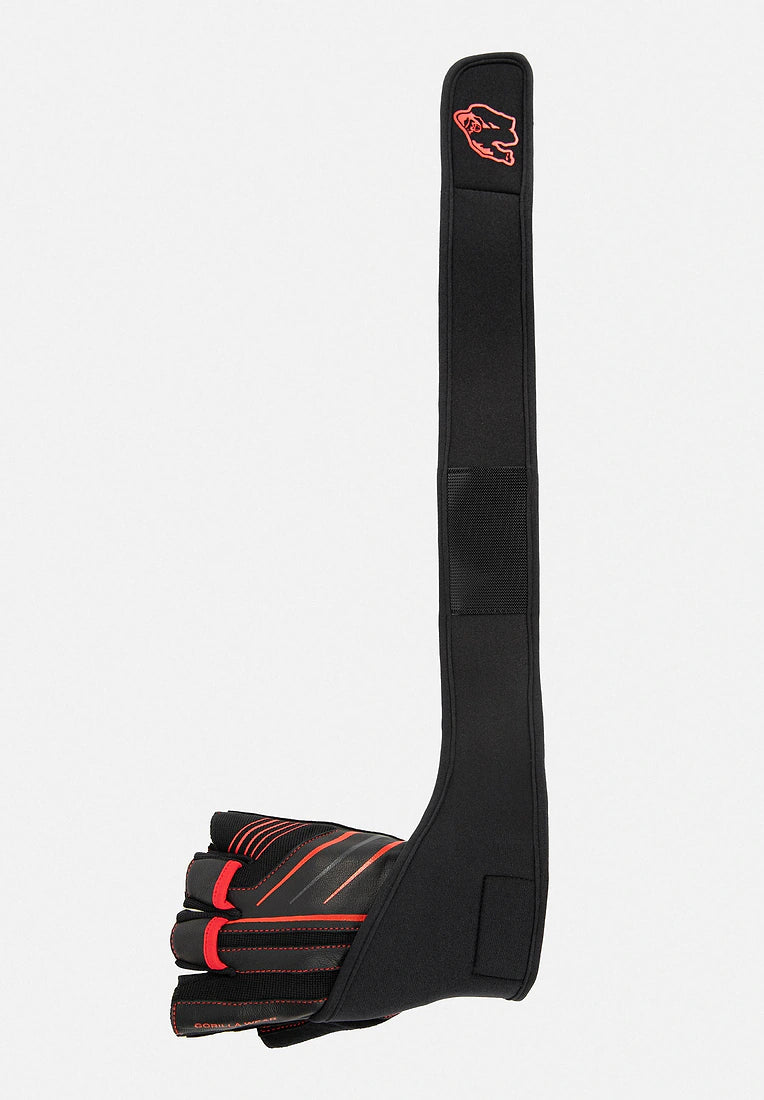 Gorilla Wear Dallas Wrist Wraps Gloves 2.0 - Schwarz/Rot