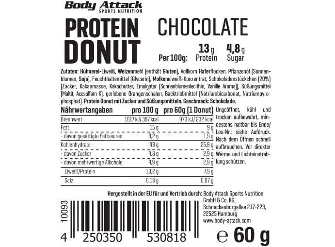 Body Attack Protein Donut - Chocolate