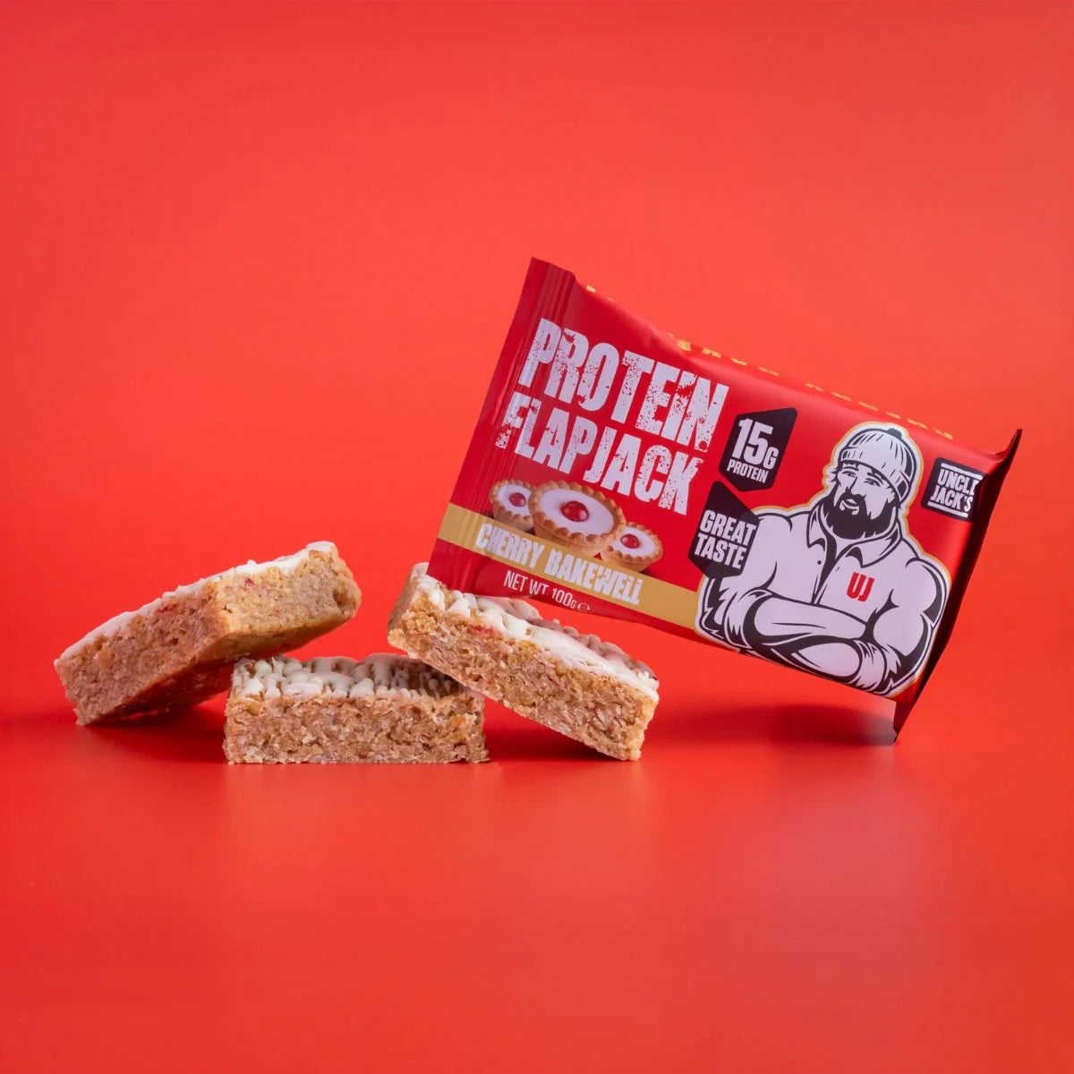 Uncle Jacks Protein Flapjack - Cherry Bakewell