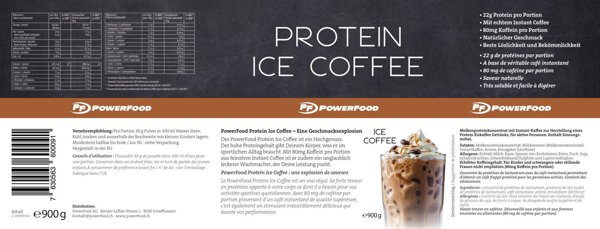 Powerfood Protein Ice Coffee - 900g