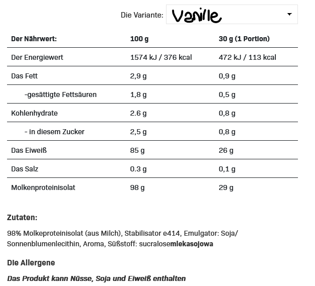 All Nutrition Isolate Protein 908g