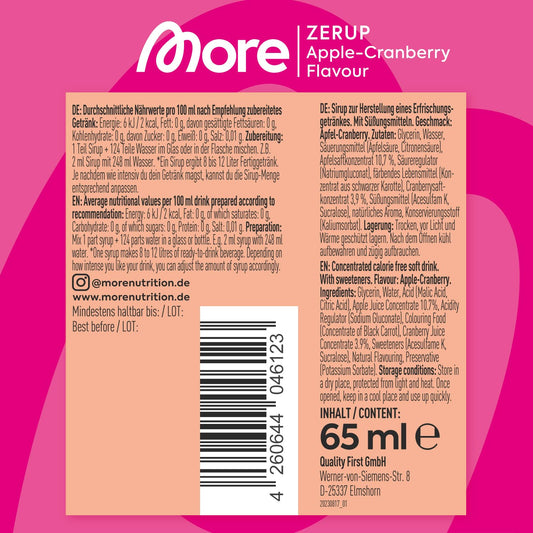 More Zerup Apple Cranberry 65ml
