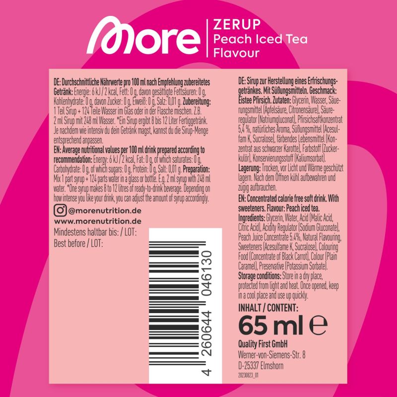 More Zerup Red Apple 65ml