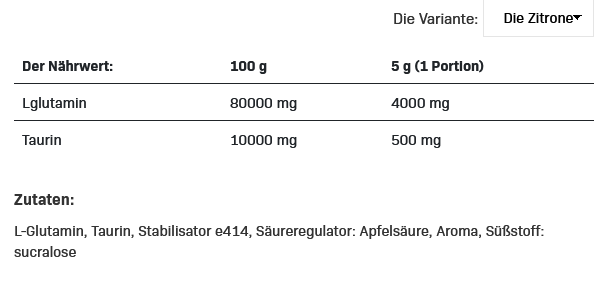 All Nutrition Glutamine Recovery Amino 500g