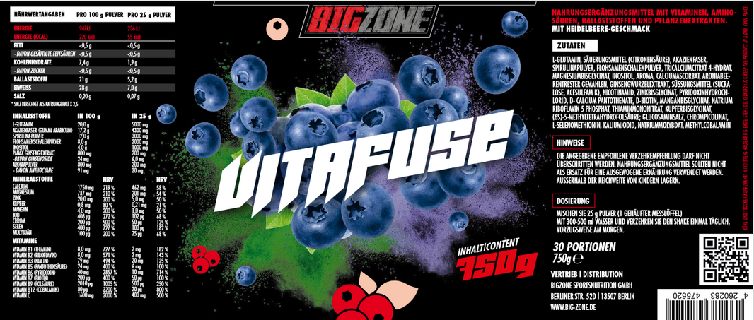 Big Zone Vitafuse 750g