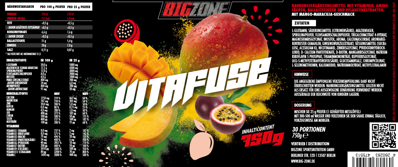 Big Zone Vitafuse 750g