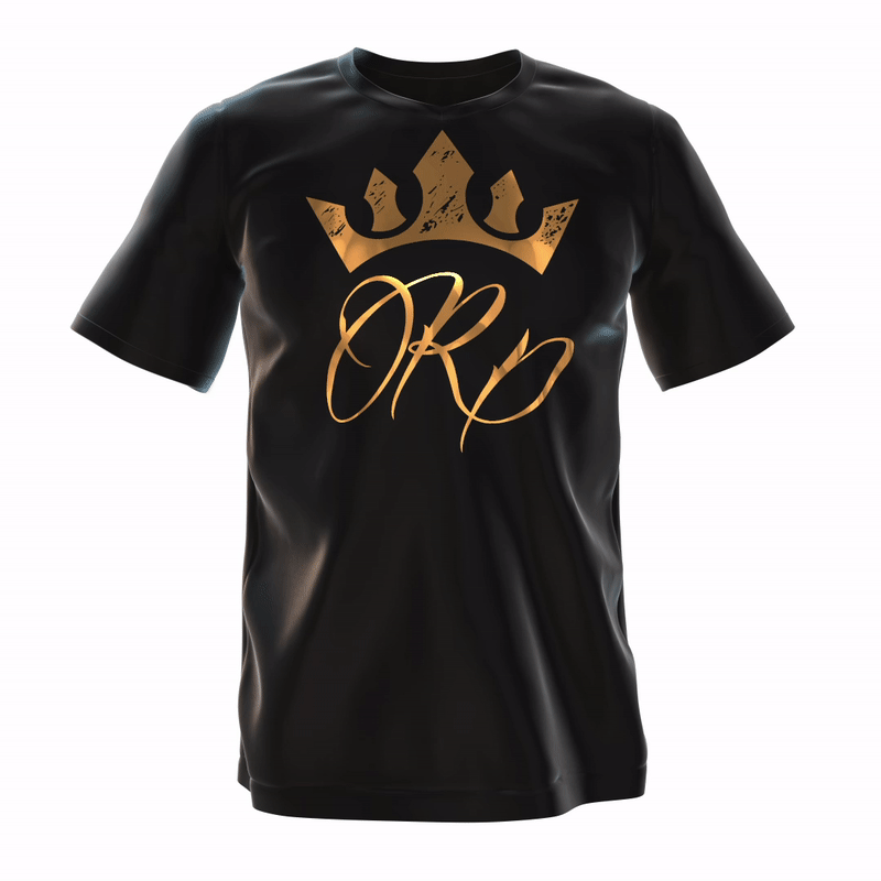 5% Nutrition RP Crown T-Shirt - Schwarz/Gold