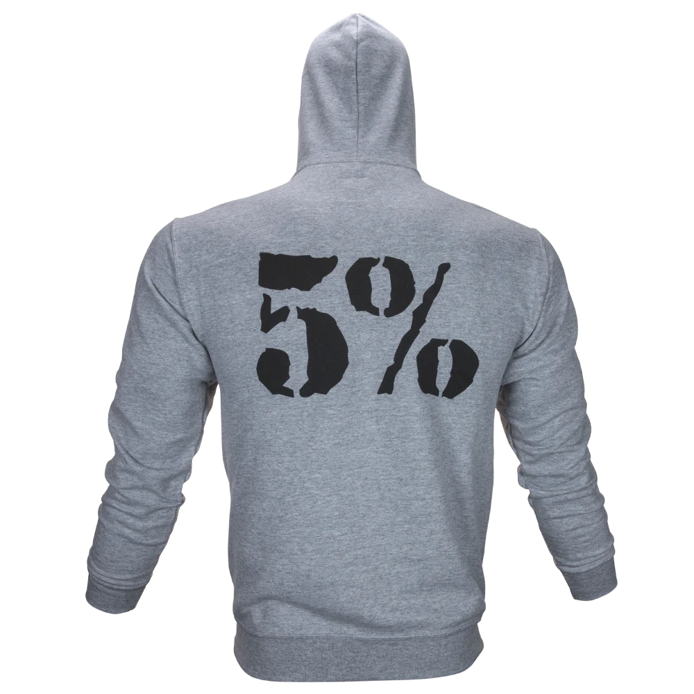 5% Nutrition RP Crown Pullover Hoodie - Grau