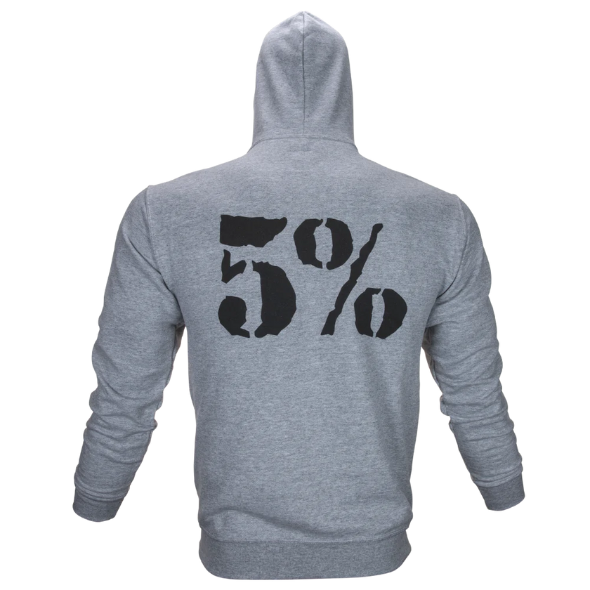 5% Nutrition RP Crown Pullover Hoodie - Grau