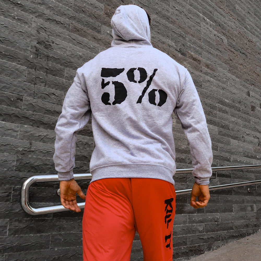 5% Nutrition RP Crown Pullover Hoodie - Grau