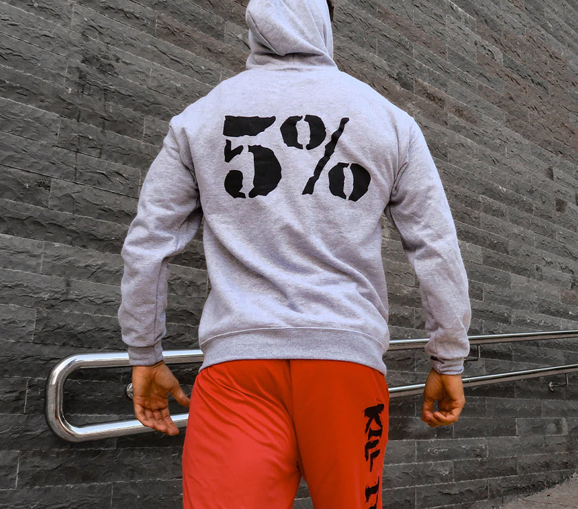5% Nutrition RP Crown Pullover Hoodie - Grau