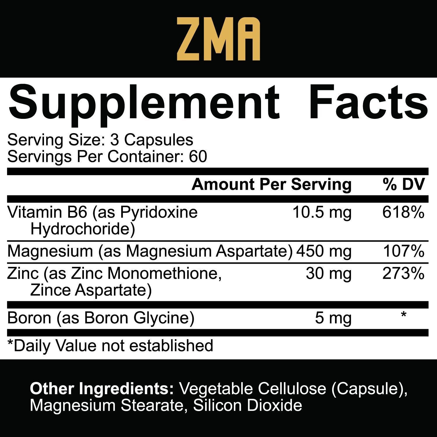 5% Nutrition ZMA - 180 Kapseln