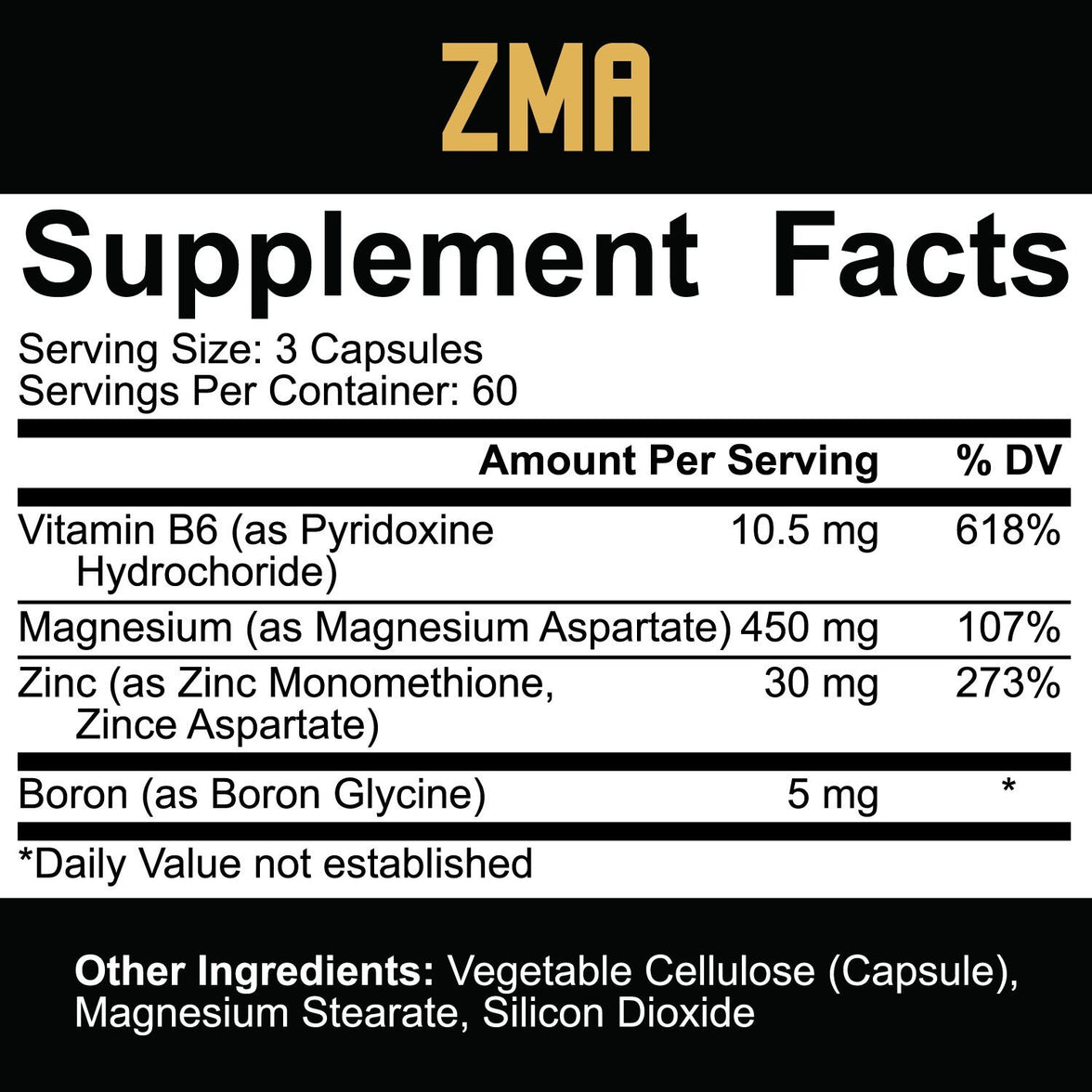 5% Nutrition ZMA - 180 Kapseln