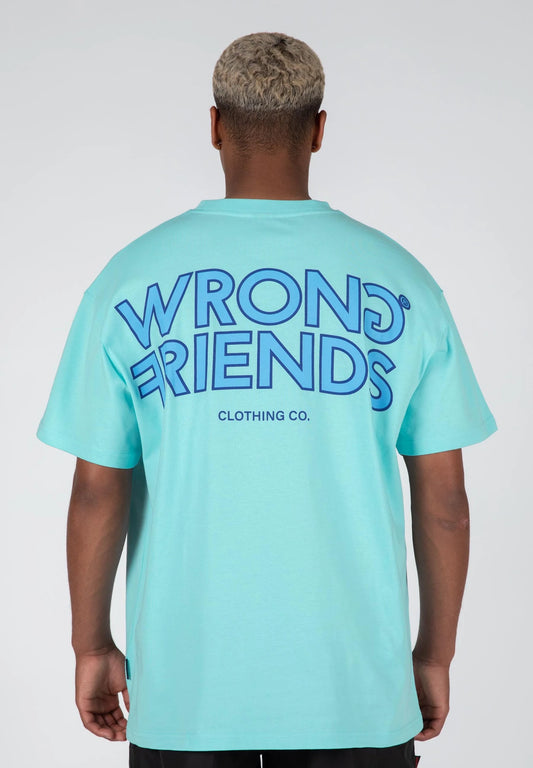 Wrong Friends Tirana Oversized T-Shirt - Blau