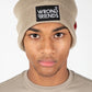 Wrong Friends Classic Logo Beanie - Taupe
