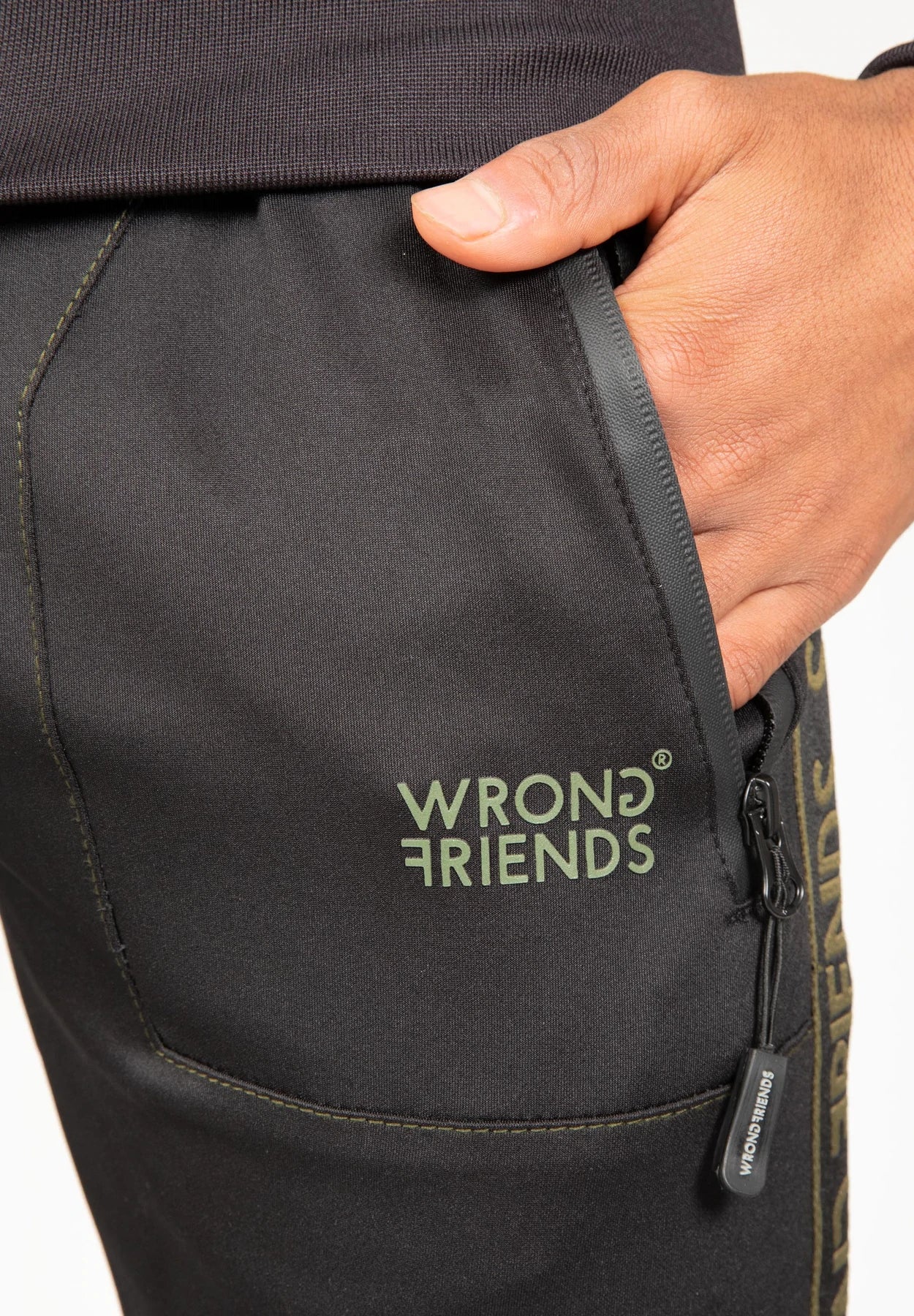 Wrong Friends Lyon Track Pants - Schwarz/Grün