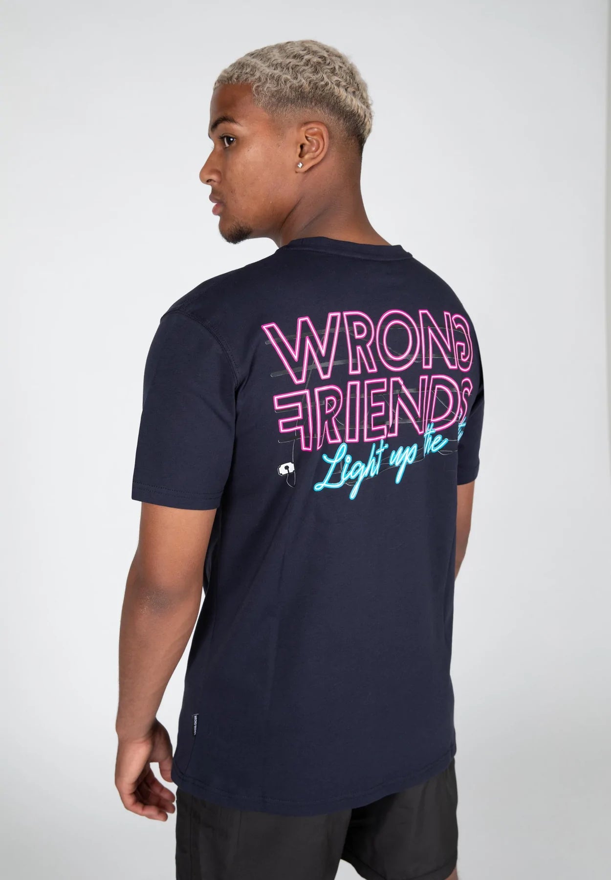 Wrong Friends Light Up The City T-Shirt - Navy