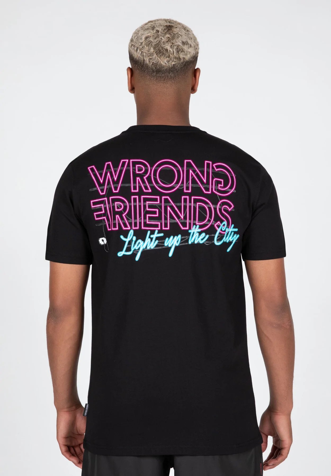 Wrong Friends Light Up The City T-Shirt - Schwarz