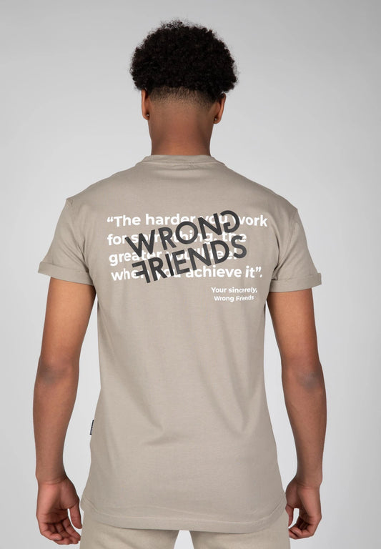 Wrong Friends Minsk T-Shirt - Taupe