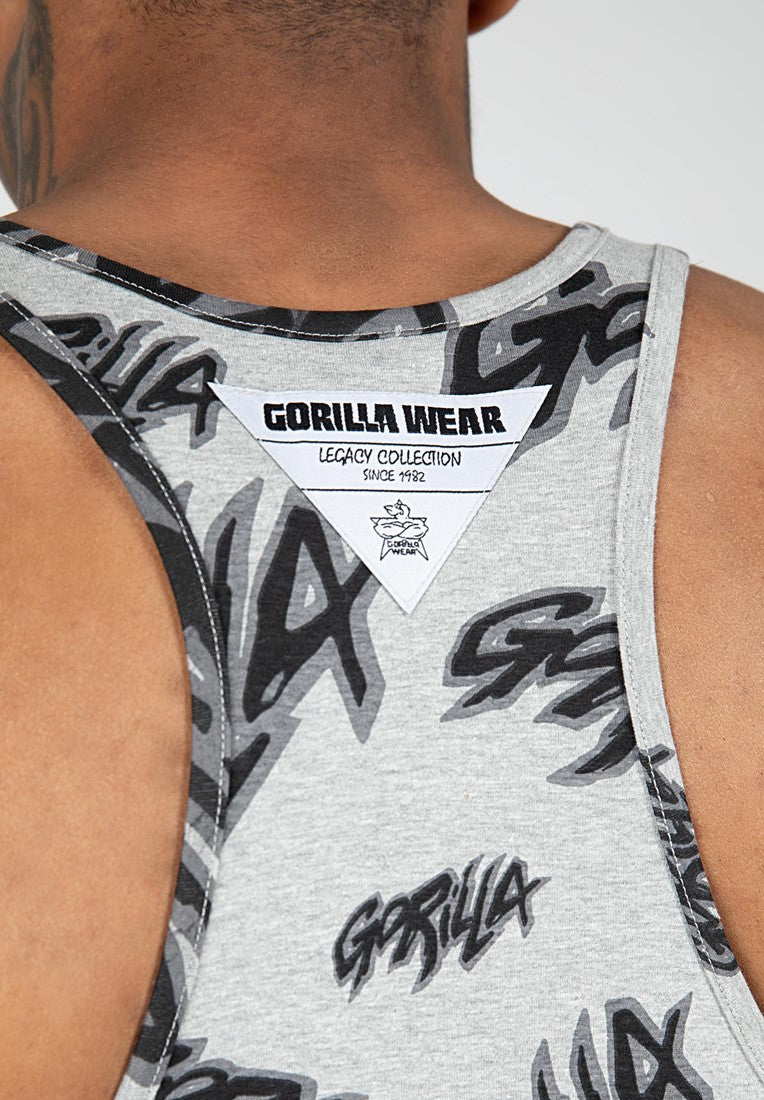 Gorilla Wear Legacy Stringer - Grau/Schwarz