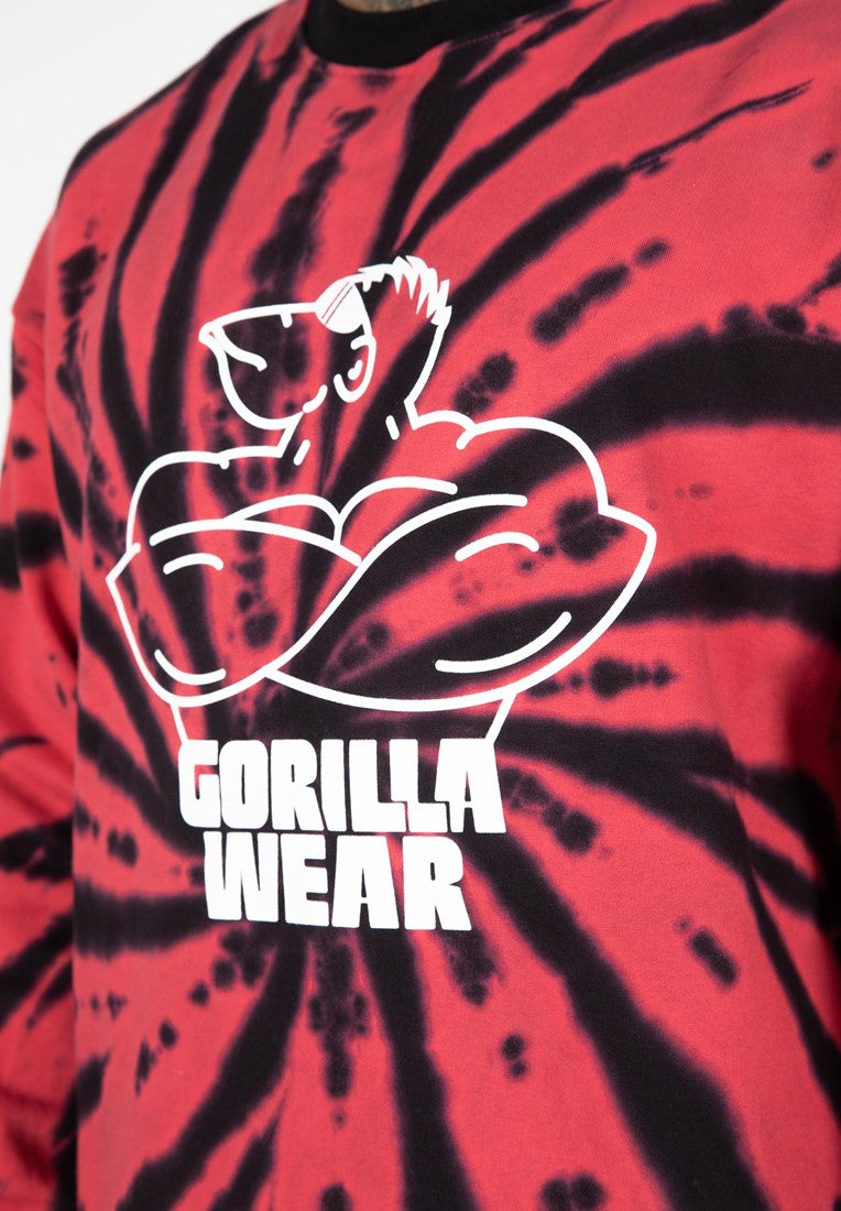Gorilla Wear Legacy Oversized Sweatshirt - Rot/Schwarz