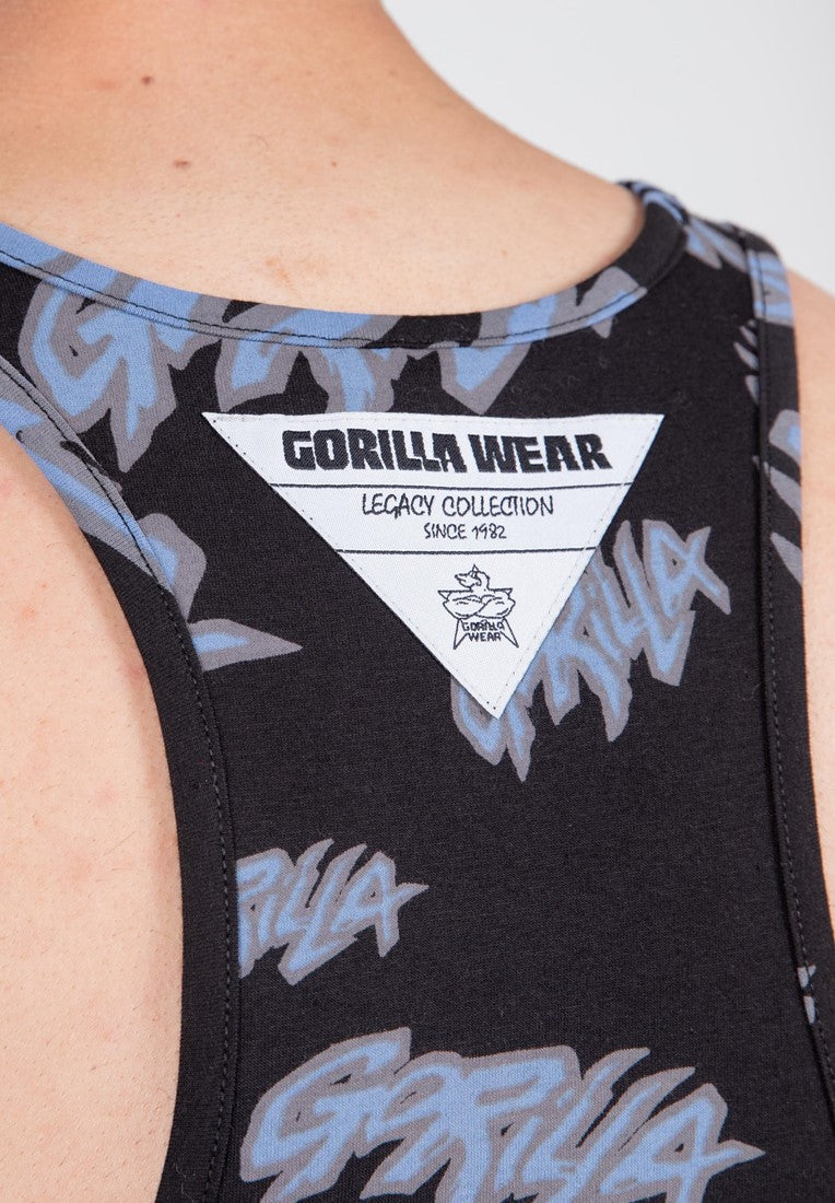 Gorilla Wear Legacy Stringer - Schwarz/Blau