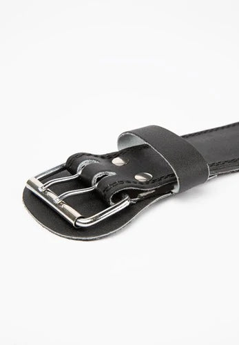 Gorilla Wear 4 Inch Padded Leather Belt - Schwarz/Rot