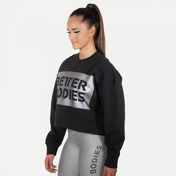 Better Bodies Chelsea Sweater - Schwarz/Silber