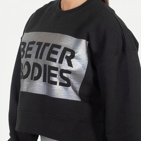 Better Bodies Chelsea Sweater - Schwarz/Silber