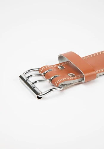 Gorilla Wear 6 Inch Padded Leather Belt - Braun