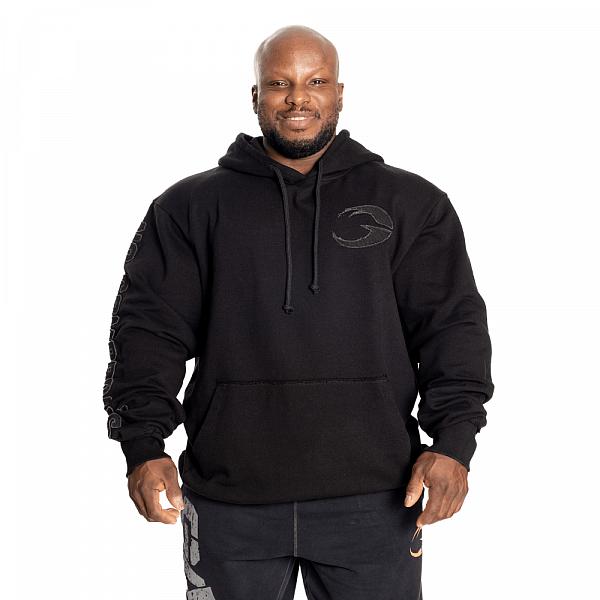 GASP Distressed Hood - Schwarz