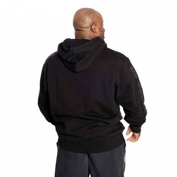 GASP Distressed Hood - Schwarz